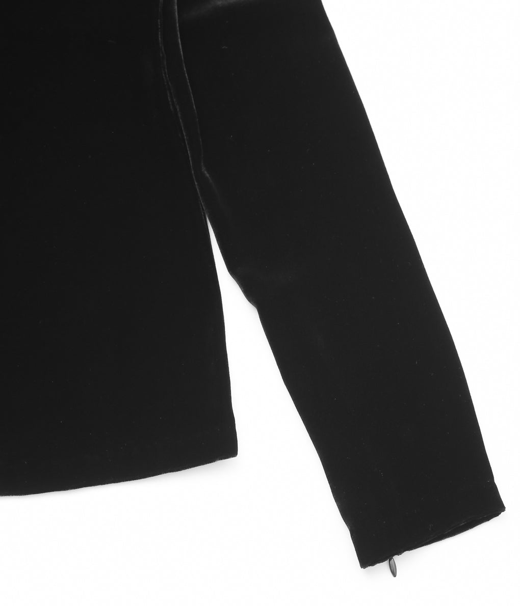 GABRIELA COLL GARMENTS ''NO.94 BLACK VELVET ZIPPER'' (BLACK)