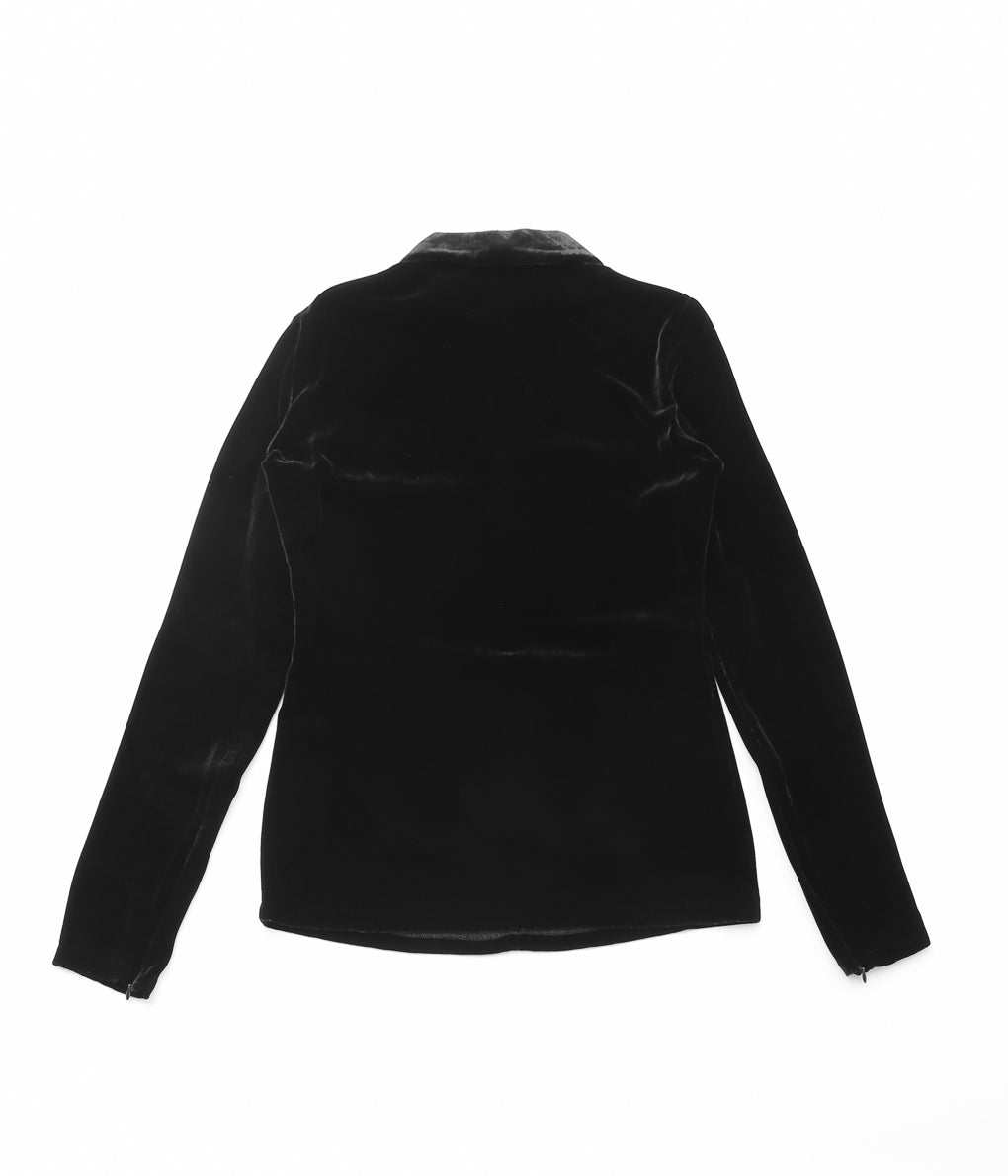 GABRIELA COLL GARMENTS ''NO.94 BLACK VELVET ZIPPER'' (BLACK)