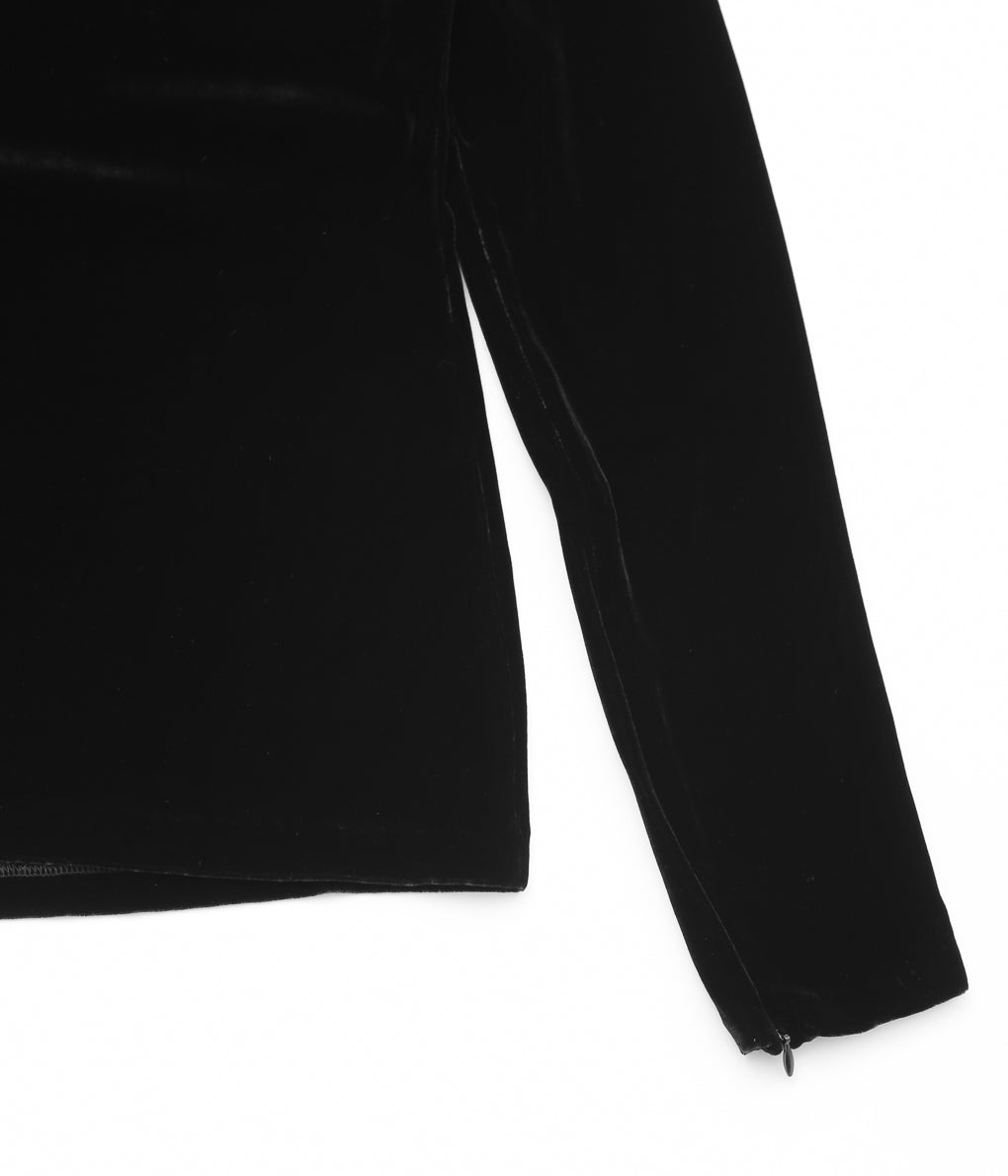 GABRIELA COLL GARMENTS ''NO.94 BLACK VELVET ZIPPER'' (BLACK)