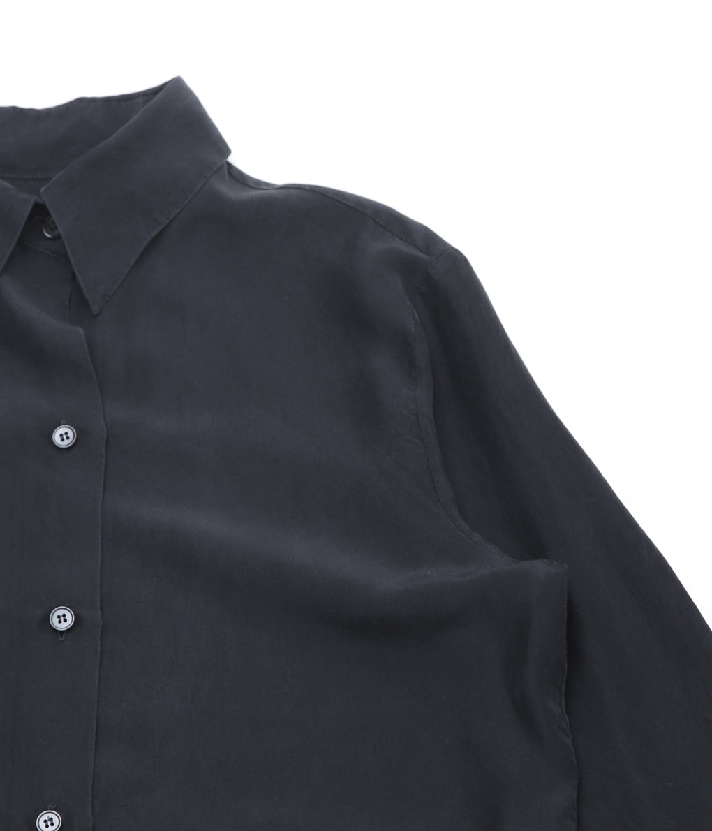 GABRIELA COLL GARMENTS ''NO.56 SILK BLOUSE'' (BLACK)