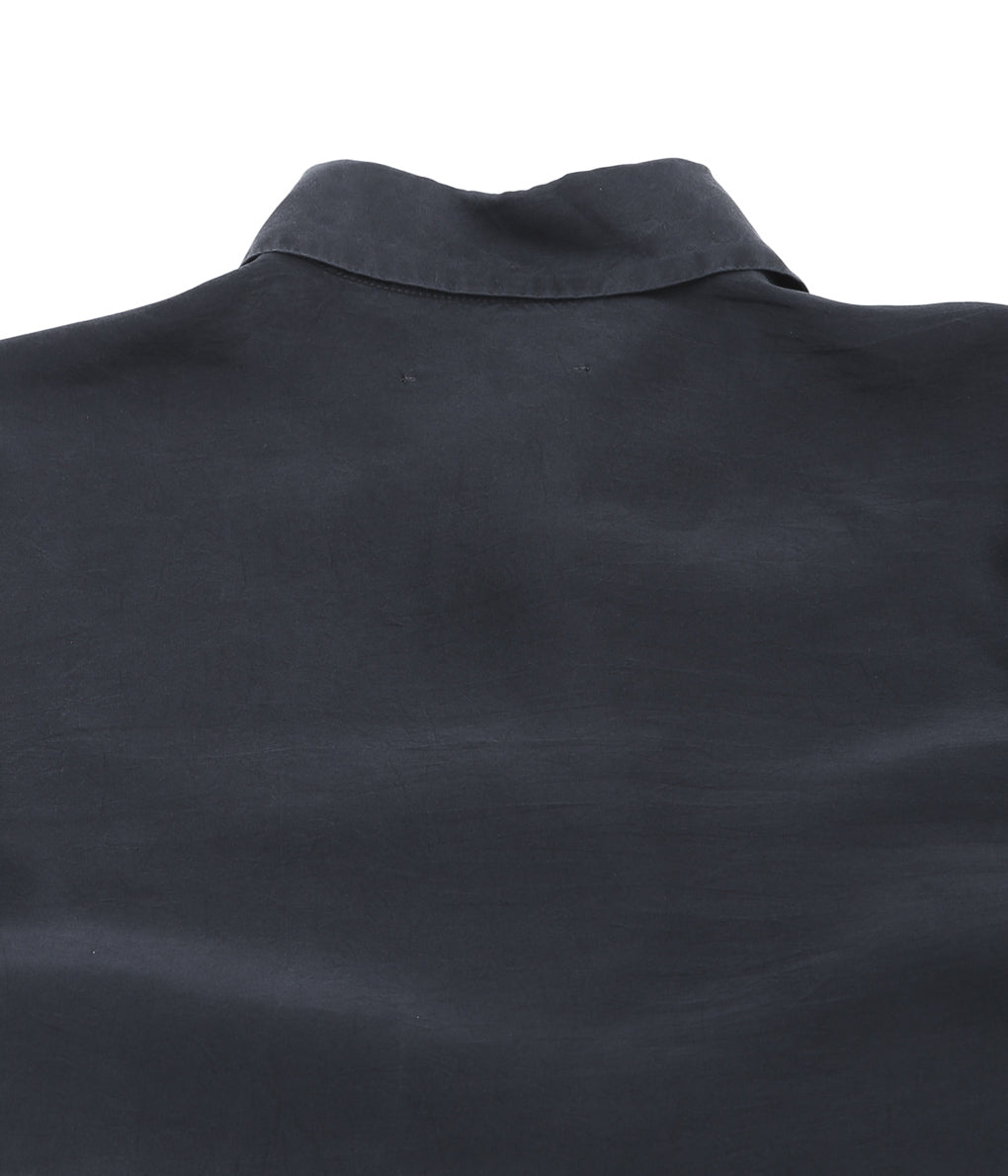 GABRIELA COLL GARMENTS ''NO.56 SILK BLOUSE'' (BLACK)