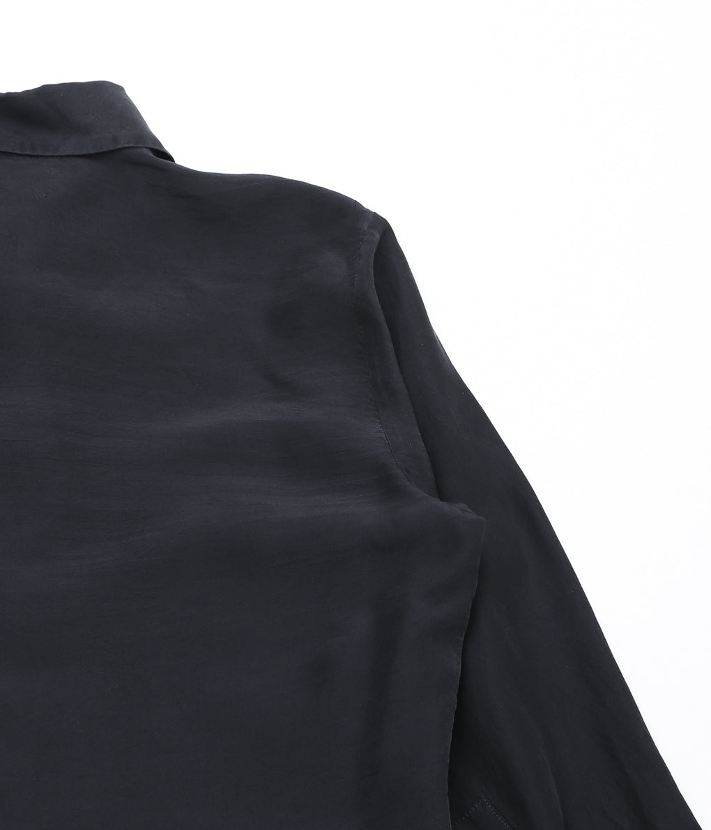 GABRIELA COLL GARMENTS ''NO.56 SILK BLOUSE'' (BLACK)