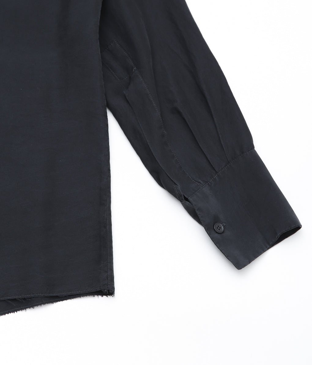 GABRIELA COLL GARMENTS ''NO.56 SILK BLOUSE'' (BLACK)