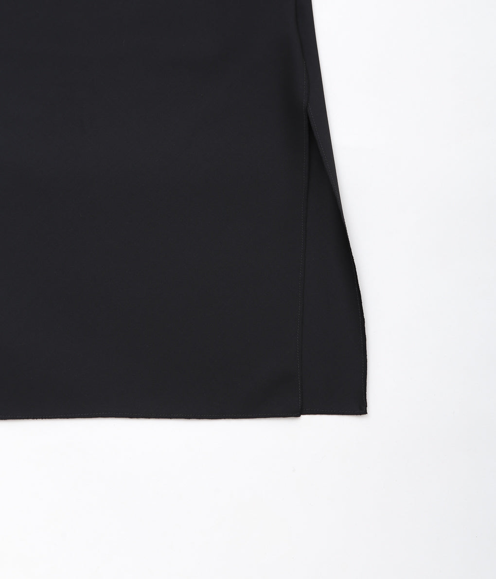 GABRIELA COLL GARMENTS ''NO.141 LORO PIANA FINE WOOL BIAS CUT DRESS'' (BLACK)