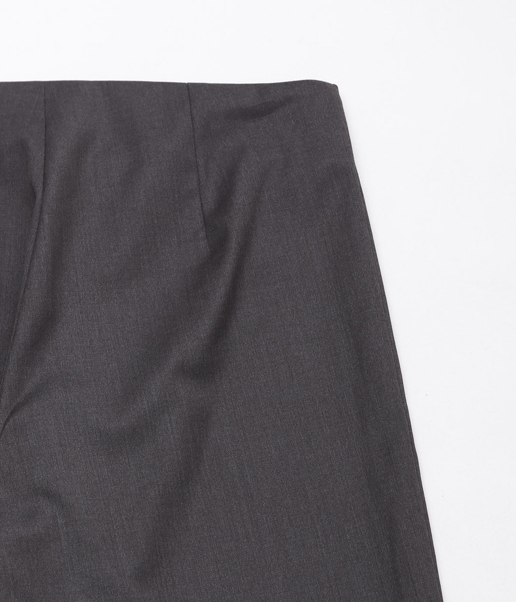 GABRIELA COLL GARMENTS ''NO.139 LORO PIANA FINE WOOL TROUSERS'' (DARK BROWN)