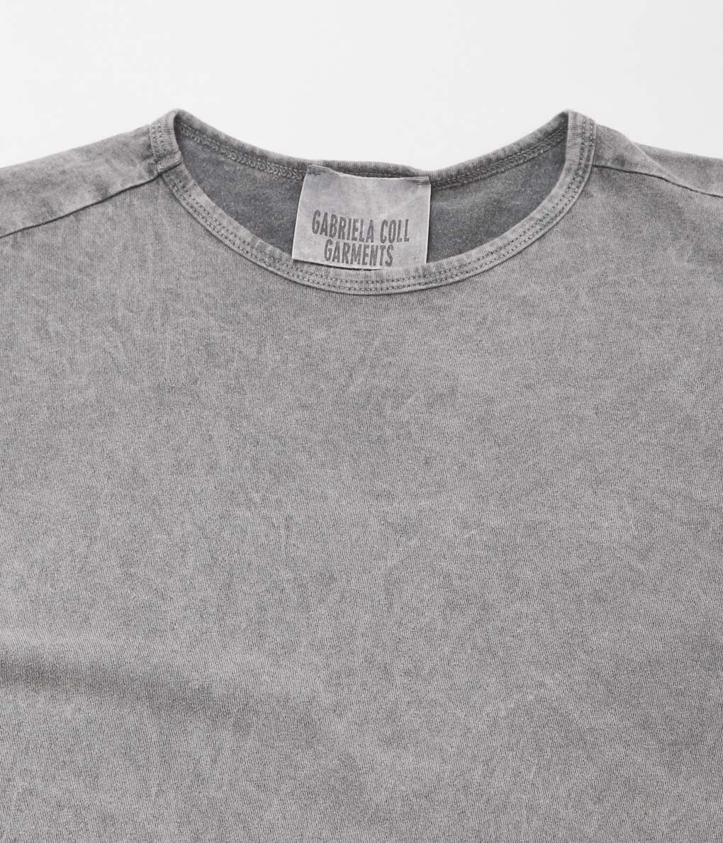 GABRIELA COLL GARMENTS "NO.33  SLEEVELESS T-SHIRT"(GREY STONEWASH)