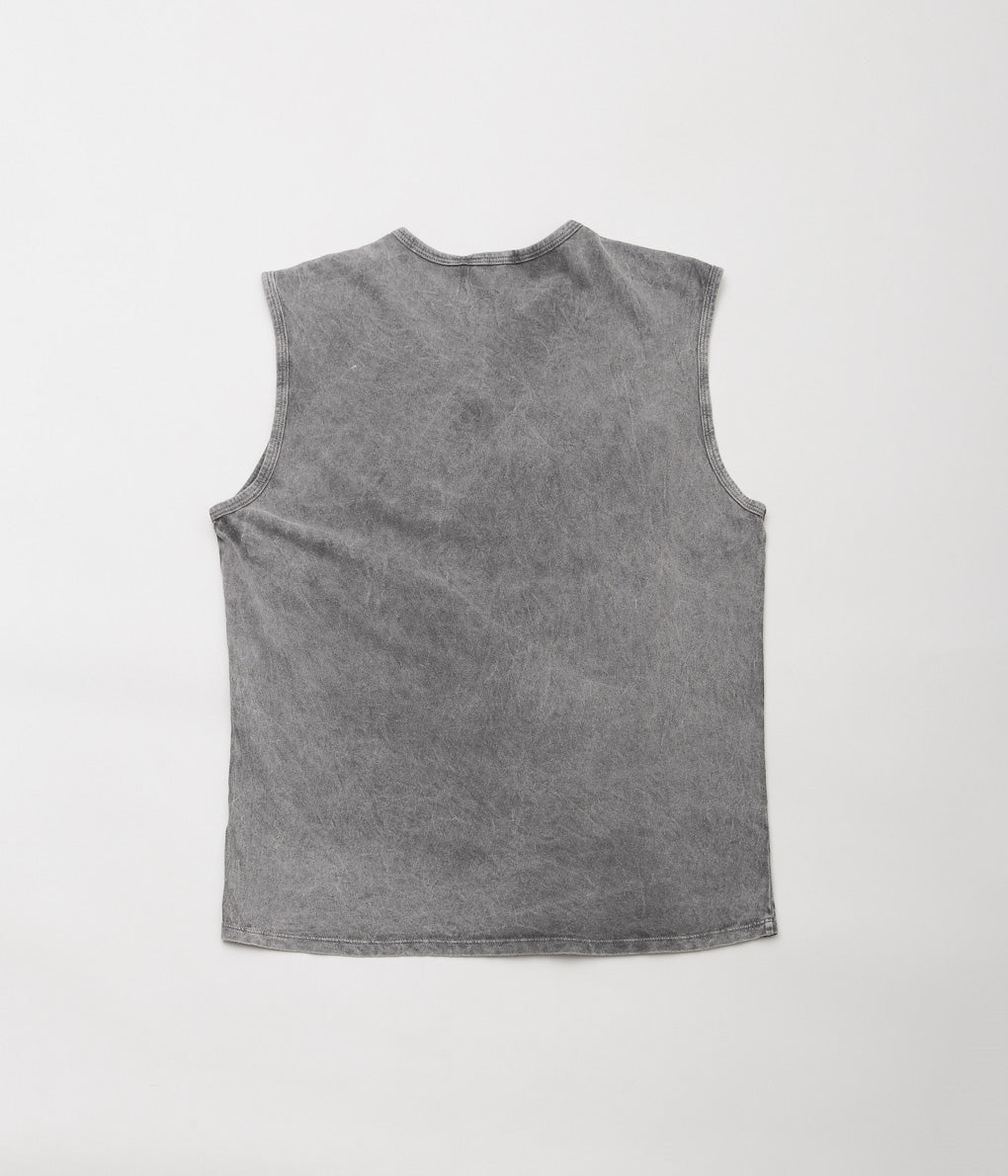 GABRIELA COLL GARMENTS "NO.33  SLEEVELESS T-SHIRT"(GREY STONEWASH)