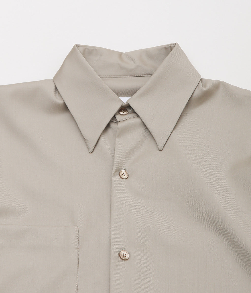 GABRIELA COLL GARMENTS ''NO.168 LORO PIANA POCKET WOOL SHIRT'' (BEIGE) –  THE STORE BY MAIDENS