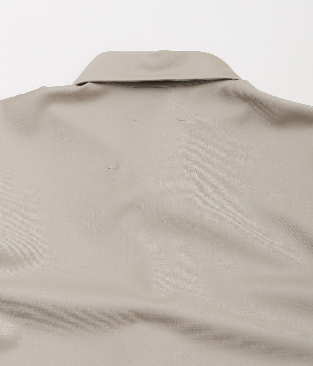 GABRIELA COLL GARMENTS ''NO.168 LORO PIANA POCKET WOOL SHIRT'' (BEIGE)