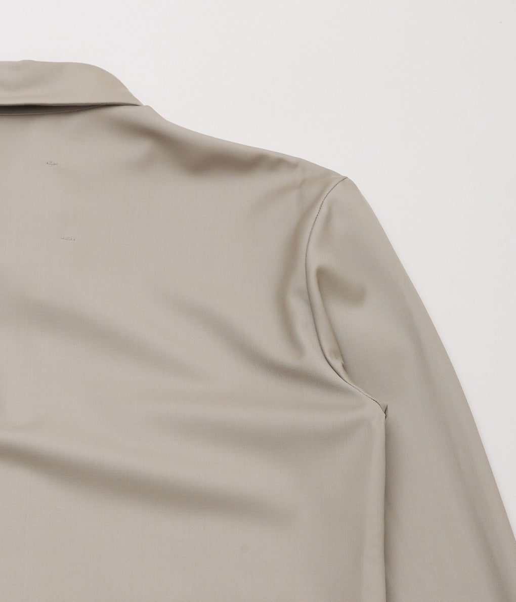 GABRIELA COLL GARMENTS ''NO.168 LORO PIANA POCKET WOOL SHIRT'' (BEIGE)