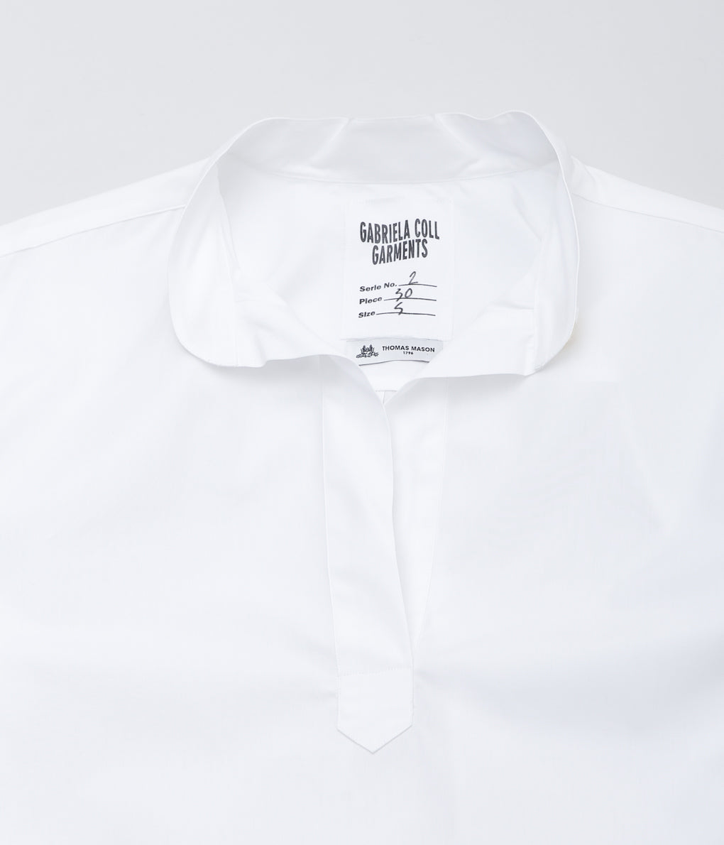 GABRIELA COLL GARMENTS ''NO.30 KURTA SHIRT'' (WHITE)