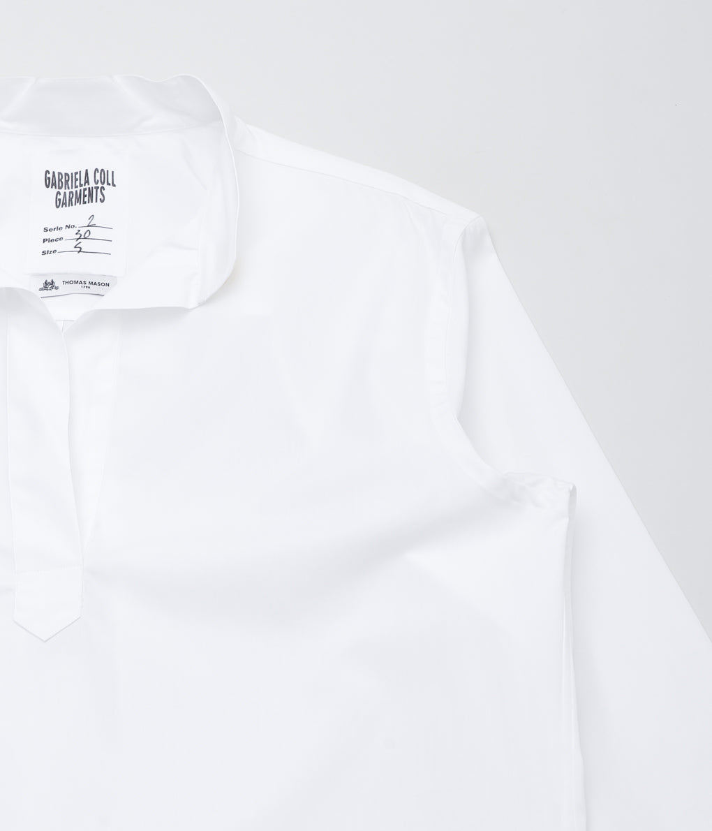 GABRIELA COLL GARMENTS ''NO.30 KURTA SHIRT'' (WHITE)