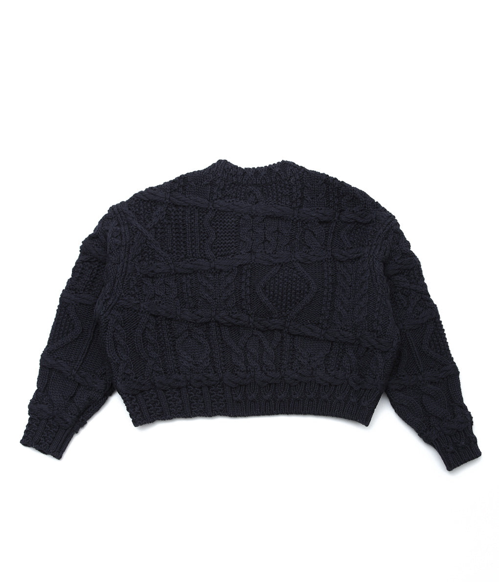 COOHEM ''CRAZY ARAN P/O'' (NAVY)