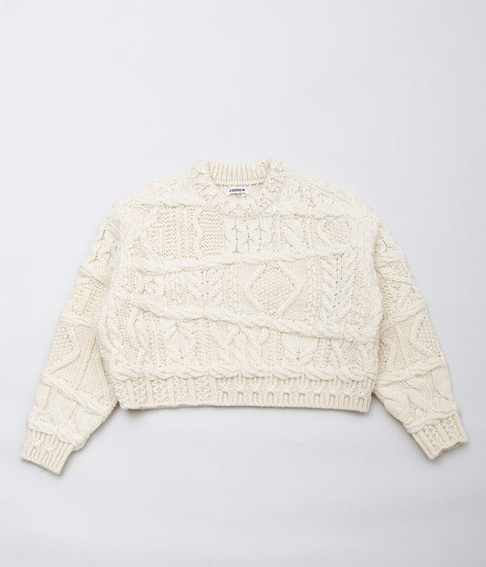 COOHEM ''CRAZY ARAN P/O'' (WHITE)