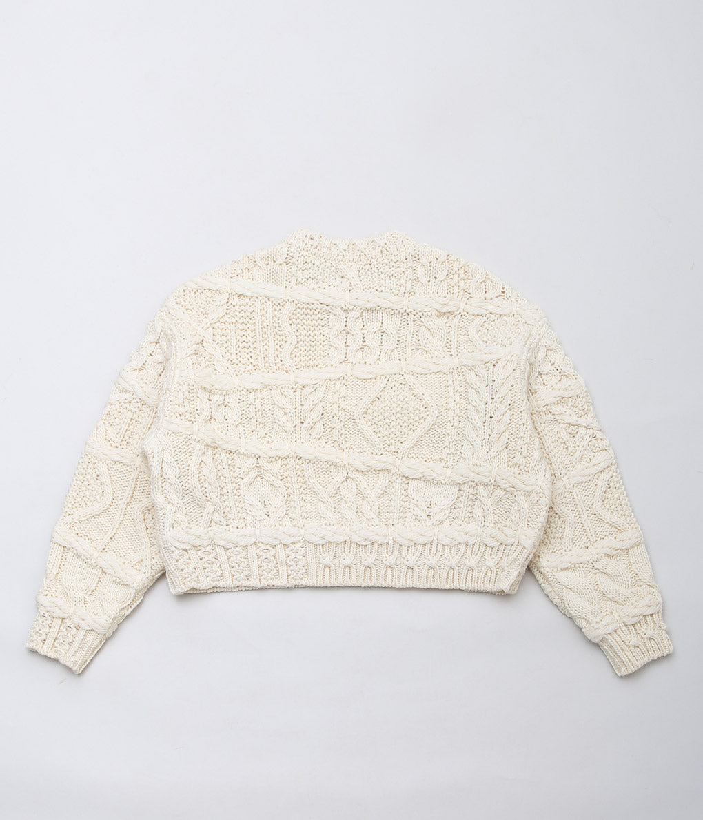 COOHEM ''CRAZY ARAN P/O'' (WHITE)