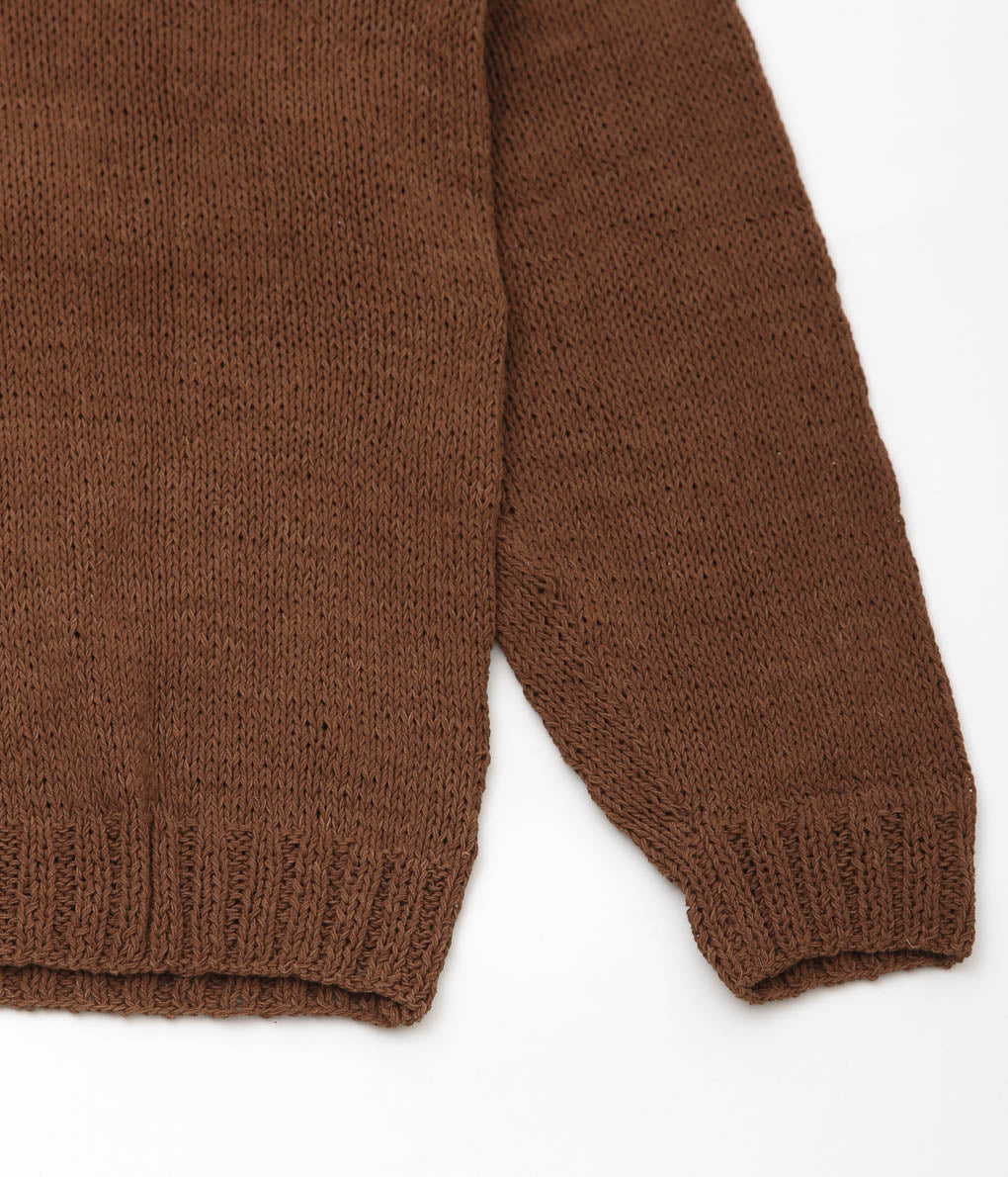 STORY MFG ''TWINSUN CARDIGAN'' (BROWN ROOTING FOR YOU)