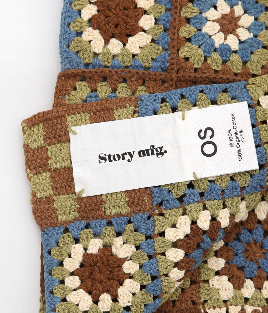 STORY MFG ''PIECE SCARF'' (BROWN)