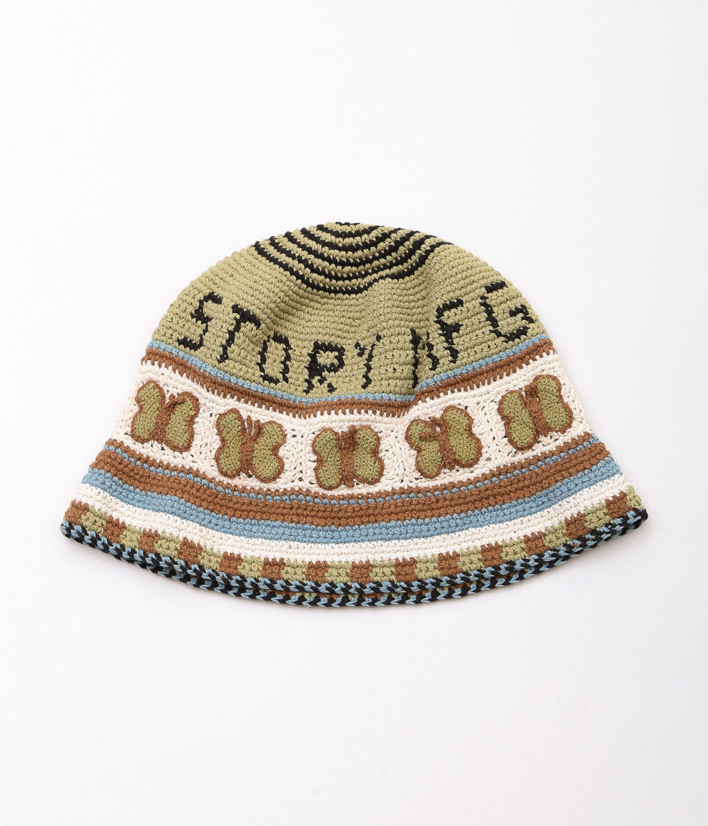 STORY MFG ''BREW HAT'' (OLIVE BUTTERFLY)