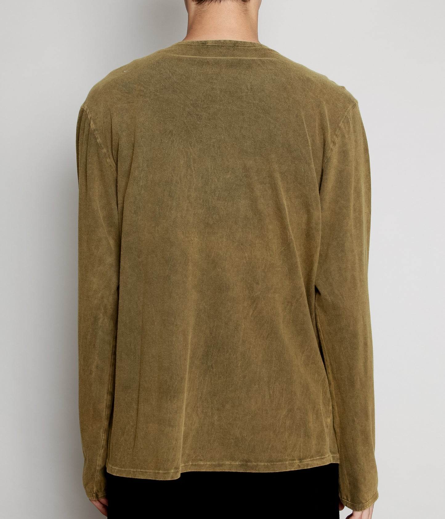 GABRIELA COLL GARMENTS ''NO.87 ORGANIC COTTON LONG SLEEVE T-SHIRT'' (OLIVE)