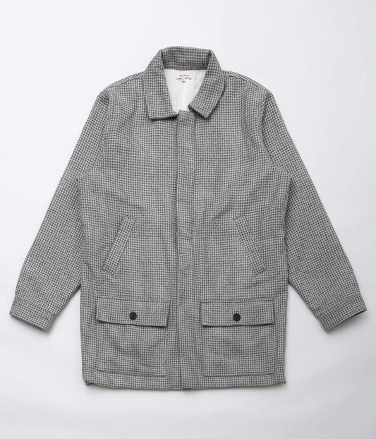 UMBER&OCHRE ''TAAJ LONG WOOL COAT'' (GREY)