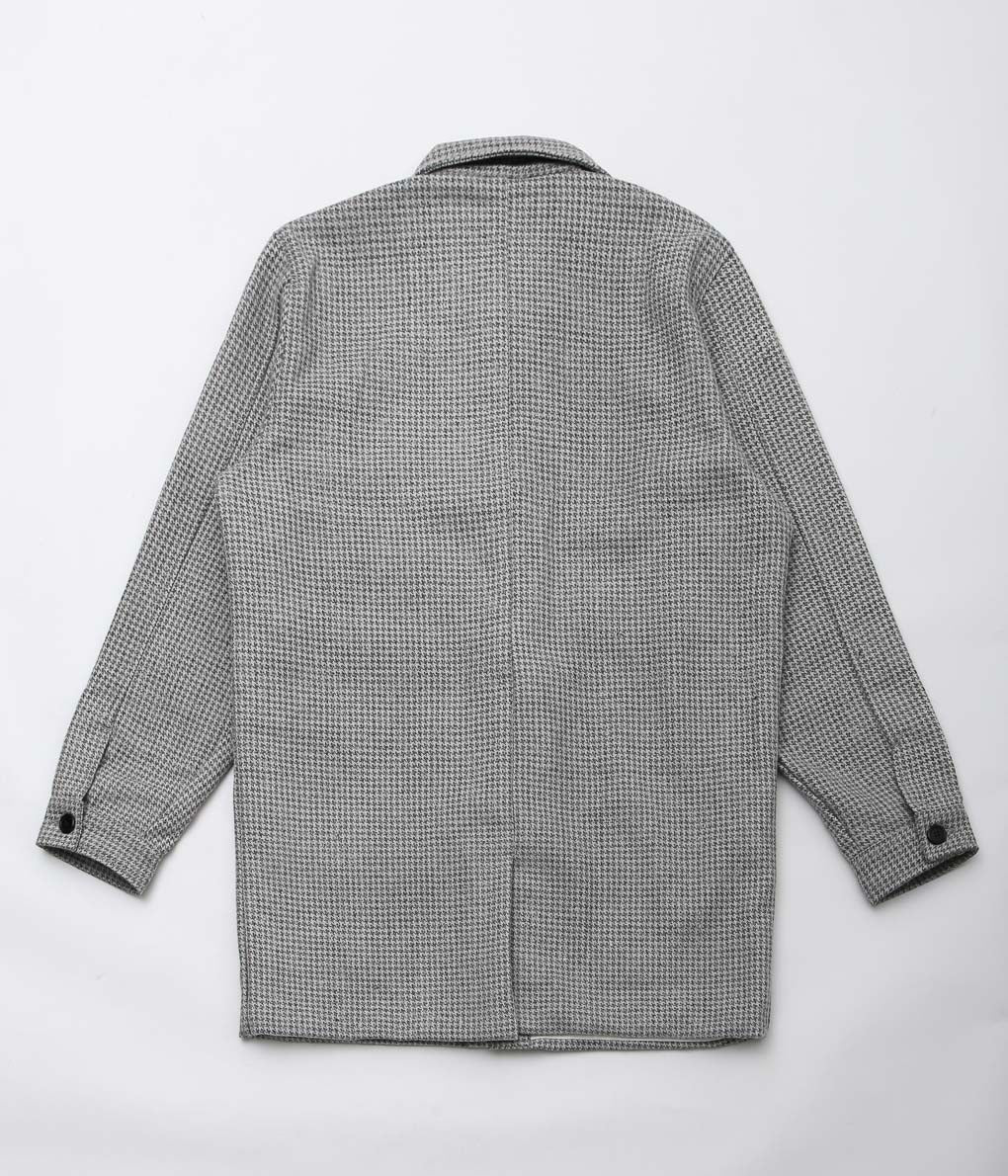 UMBER&OCHRE ''TAAJ LONG WOOL COAT'' (GREY)