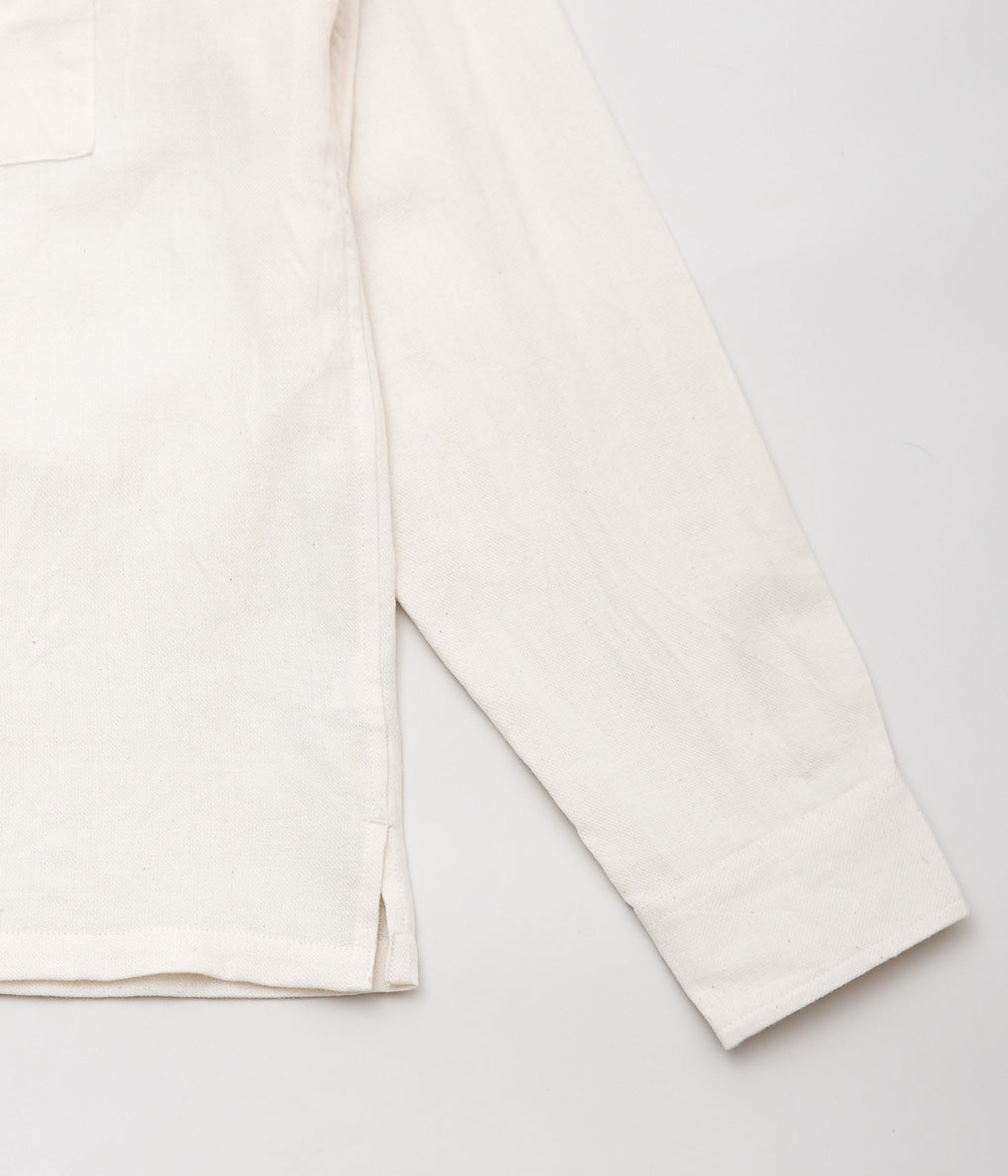 UMBER&OCHRE ''HARSHIL TWO-POCKET L/S SHIRT'' (NATURAL)