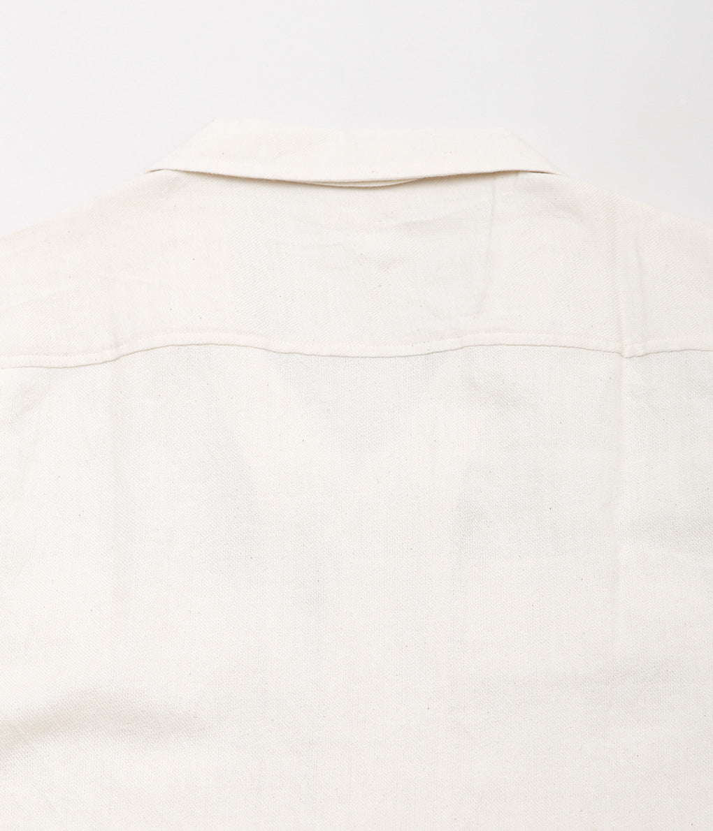 UMBER&OCHRE ''HARSHIL TWO-POCKET L/S SHIRT'' (NATURAL)