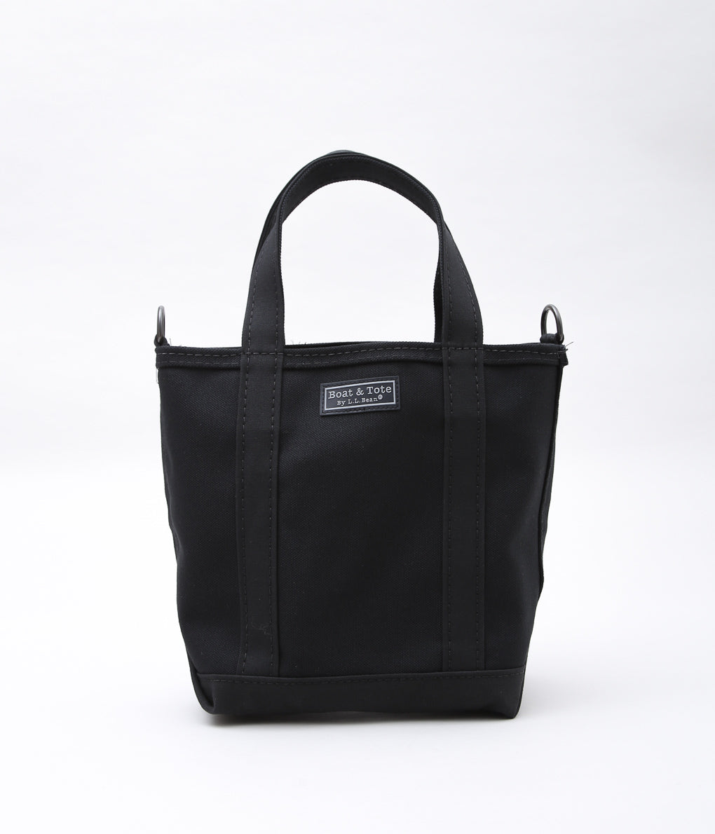 L.L. BEAN ''BOAT AND TOTE 80 CROSSBODY ZIP TOP SMALL'' (BLACK)