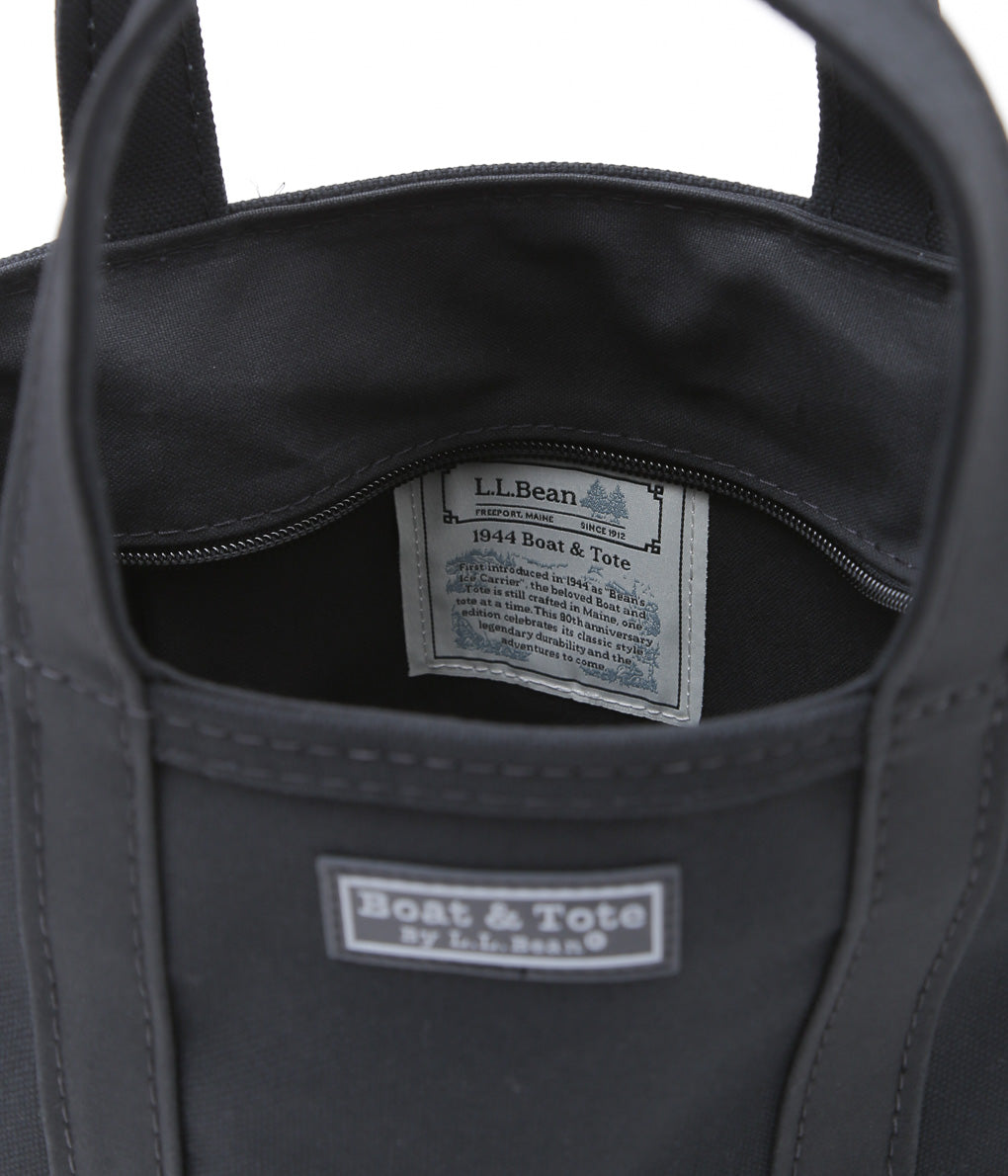 L.L. BEAN ''BOAT AND TOTE 80 CROSSBODY ZIP TOP SMALL'' (BLACK)