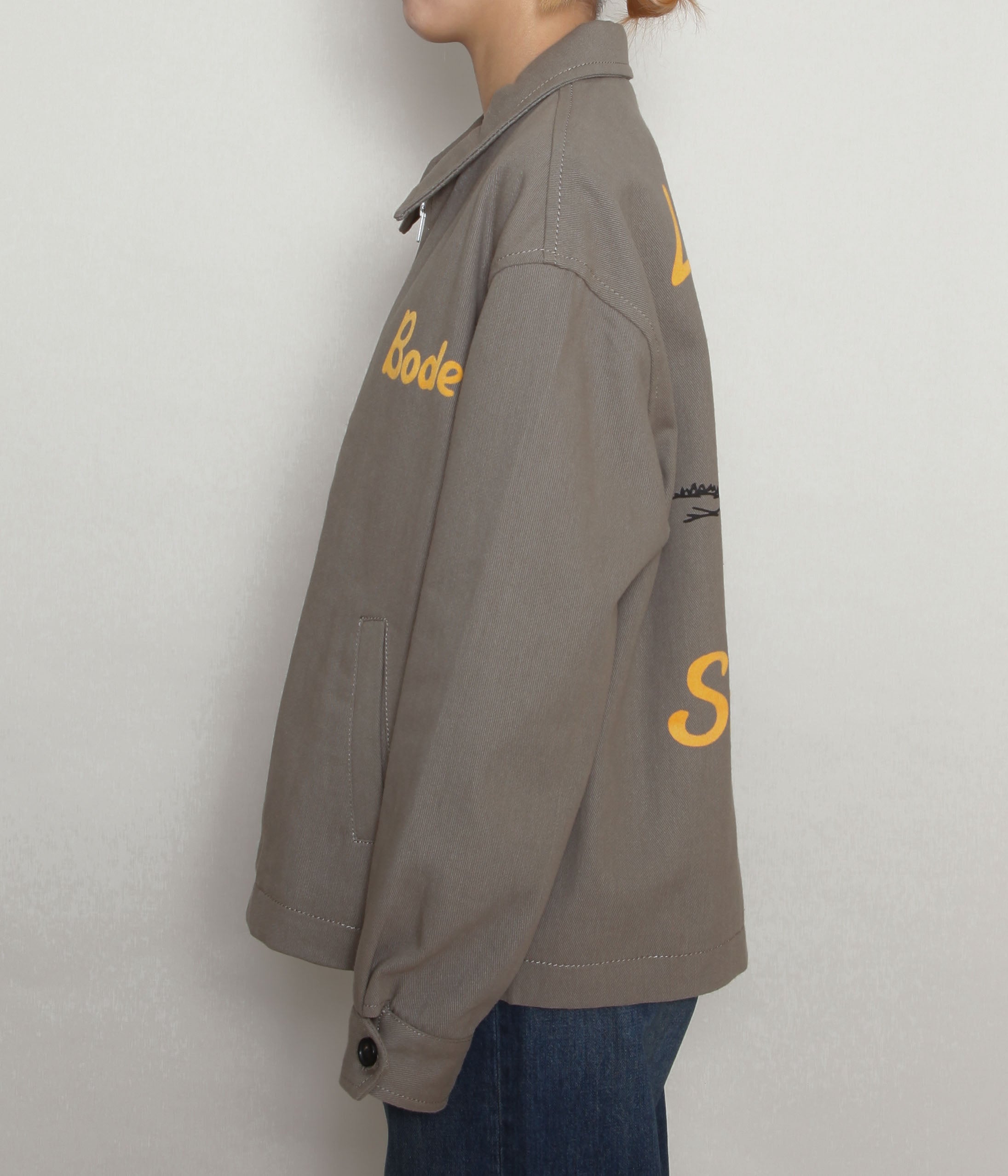 BODE ''LOW LYING SUMMER CLUB JACKET'' (GREY) – THE STORE BY BODE ''LOW LYING SUMMER CLUB JACKET'' (GREY) – THE STORE BY