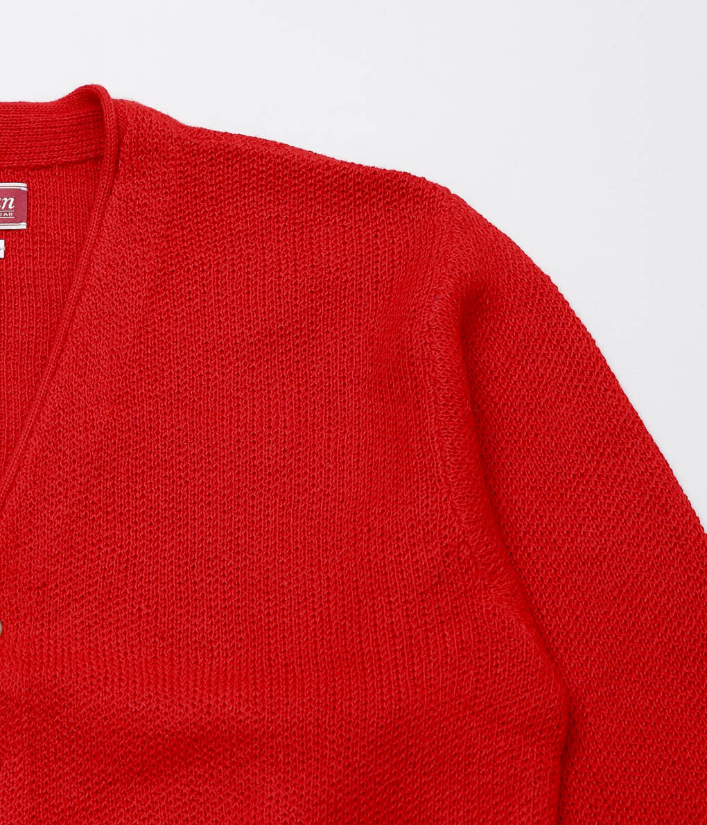 USONIAN SPORTSWEAR ''ARNOLD SWEATER JACKET'' (RED)