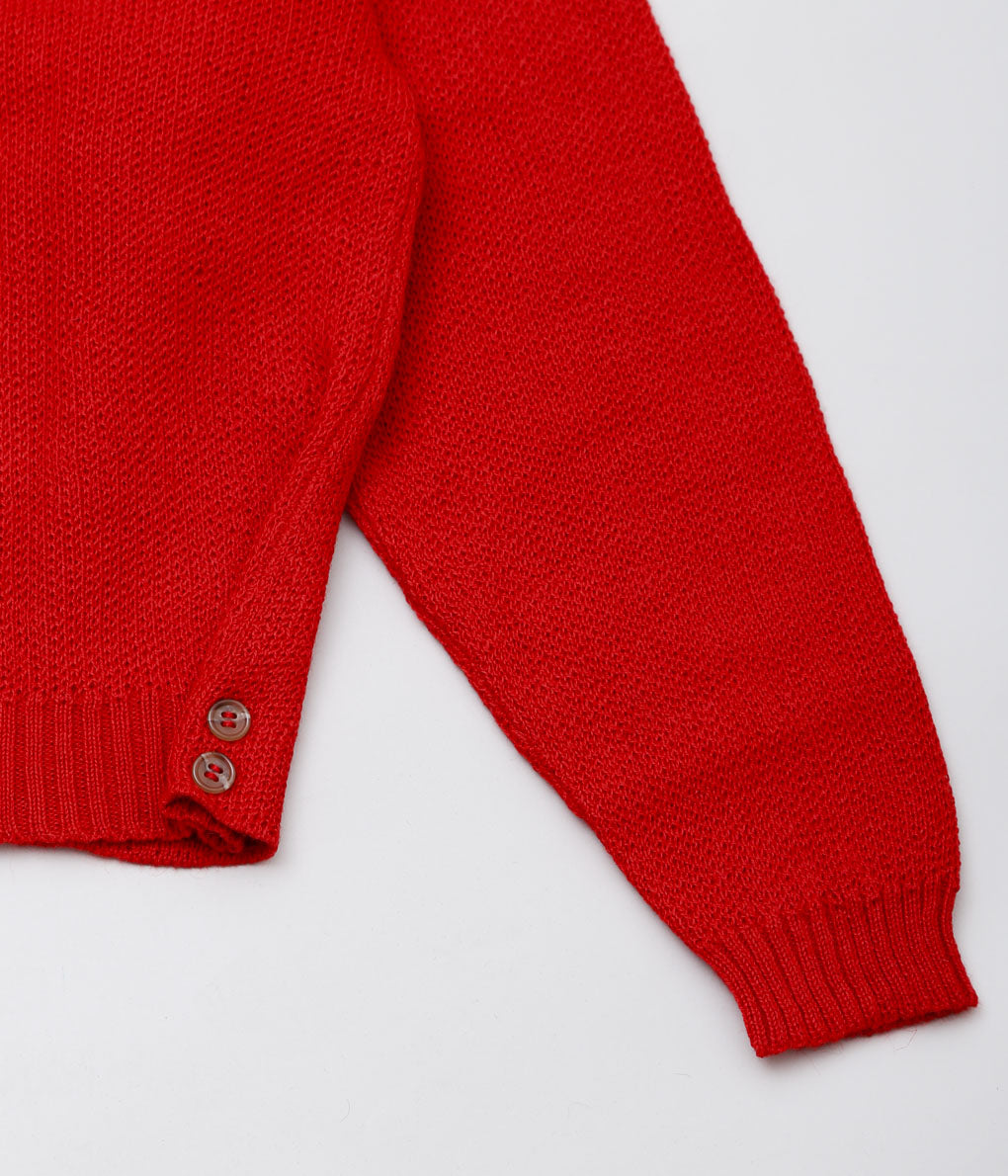 USONIAN SPORTSWEAR ''ARNOLD SWEATER JACKET'' (RED)