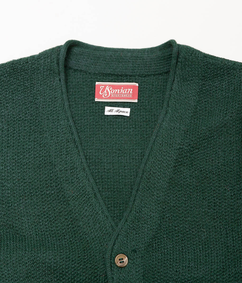 USONIAN SPORTSWEAR ''ARNOLD SWEATER JACKET'' (GREEN)