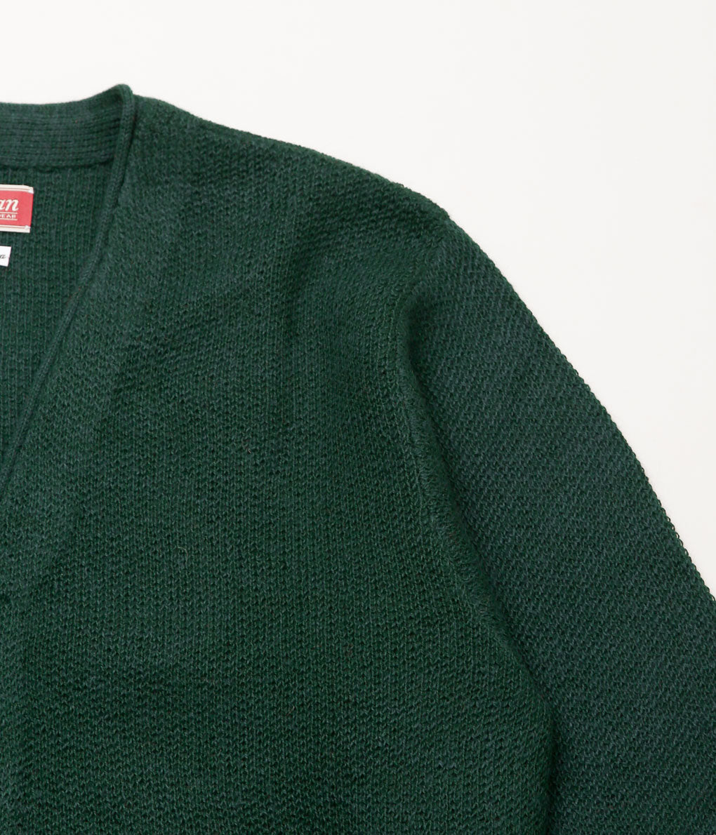 USONIAN SPORTSWEAR ''ARNOLD SWEATER JACKET'' (GREEN)