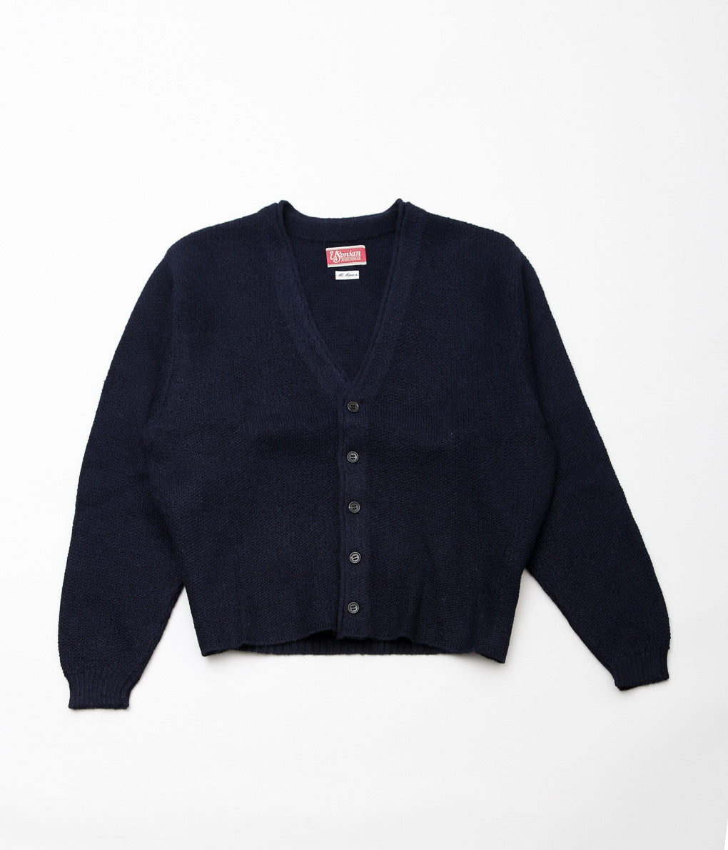 USONIAN SPORTSWEAR ''ARNOLD SWEATER JACKET'' (NAVY)