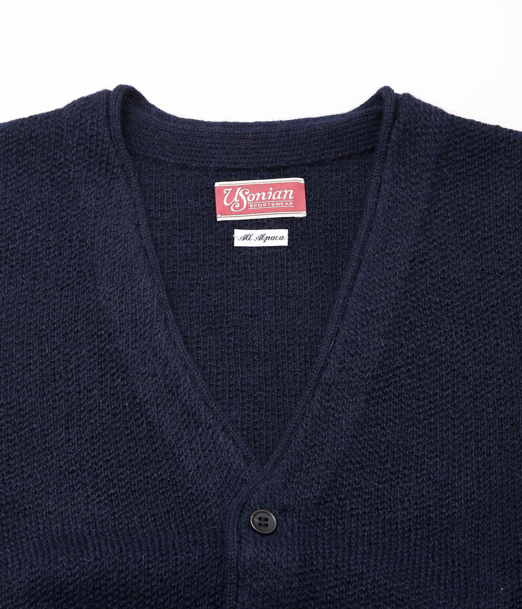 USONIAN SPORTSWEAR ''ARNOLD SWEATER JACKET'' (NAVY)