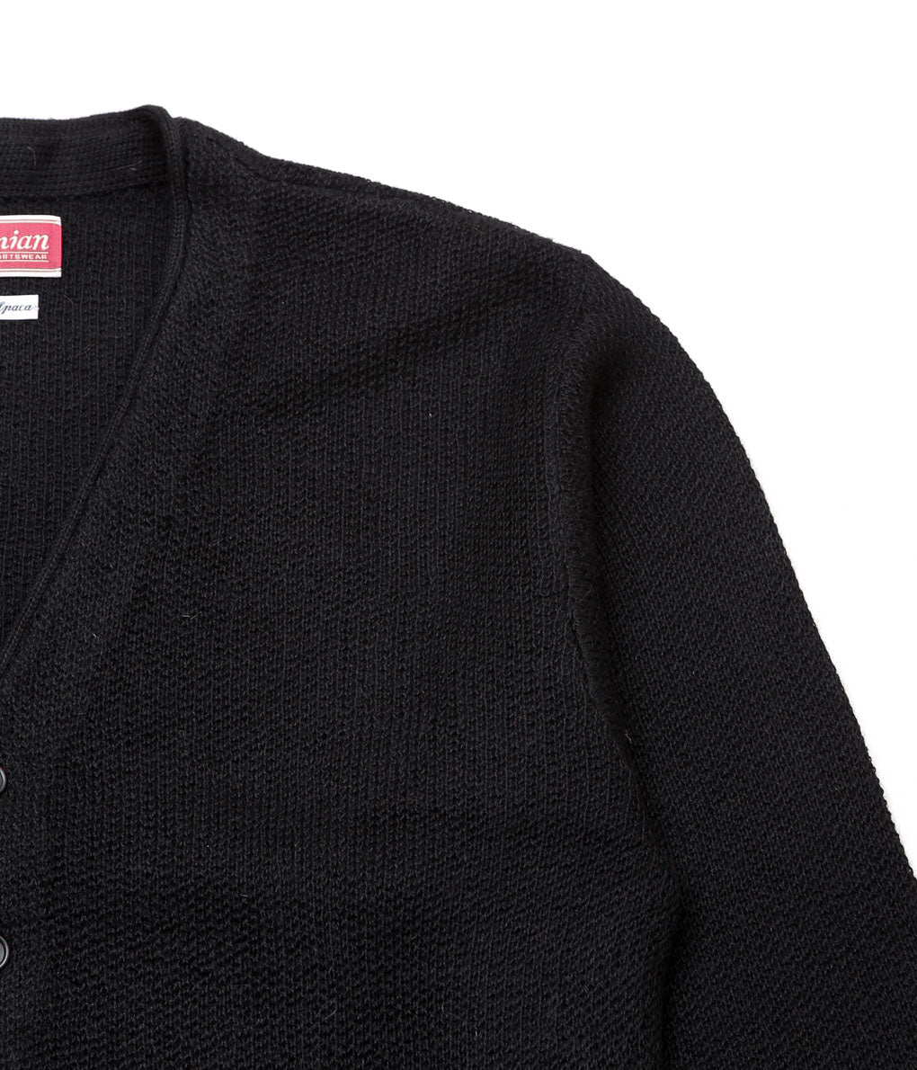 USONIAN SPORTSWEAR ''ARNOLD SWEATER JACKET'' (BLACK)