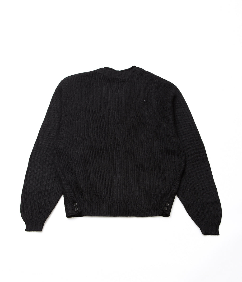 USONIAN SPORTSWEAR ''ARNOLD SWEATER JACKET'' (BLACK)