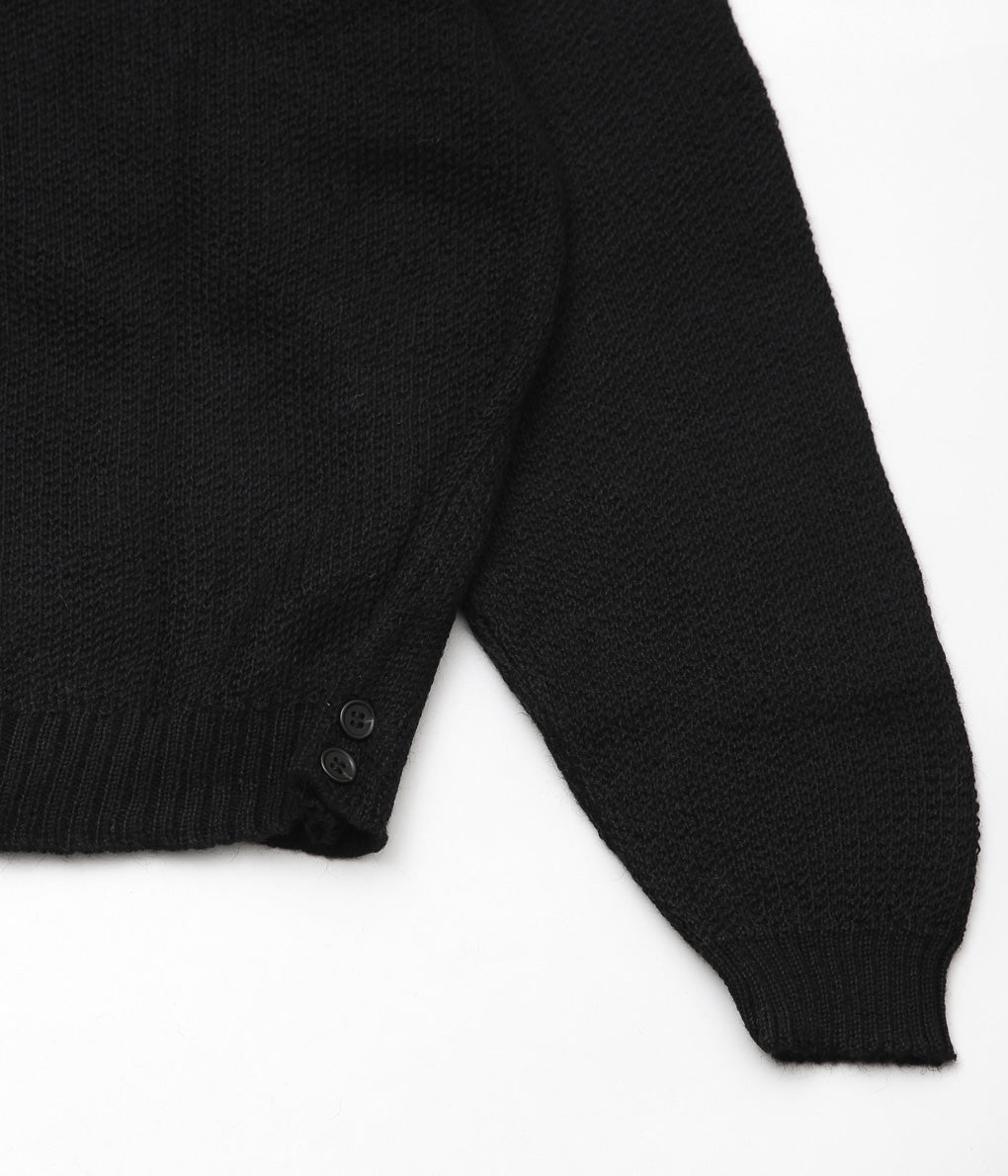 USONIAN SPORTSWEAR ''ARNOLD SWEATER JACKET'' (BLACK)