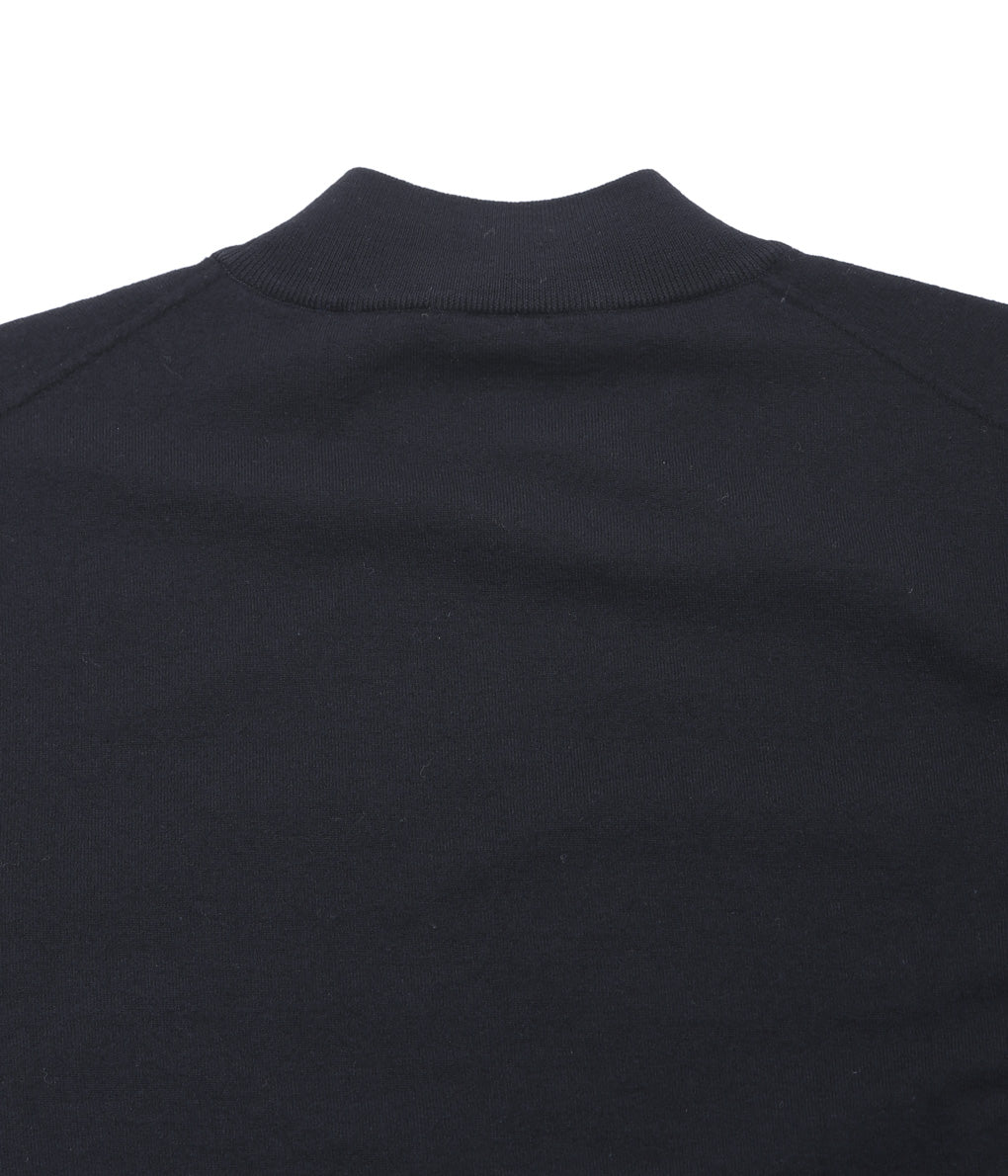 COMOLI ''Wool Mock Neck Knit'' (BLACK)