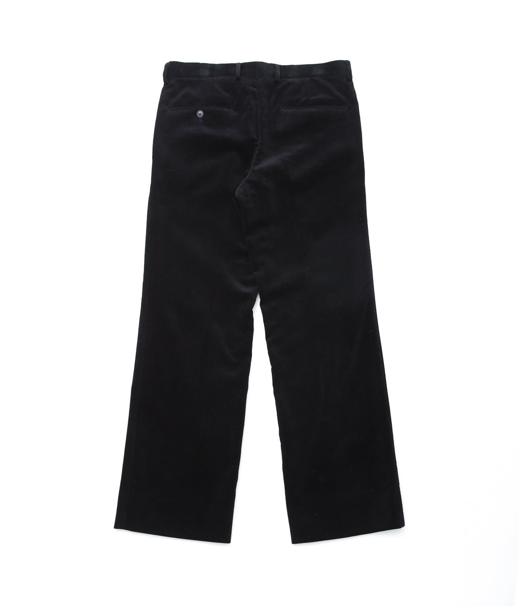 COMOLI ''Corduroy Piped Stem Pants'' (BLACK)