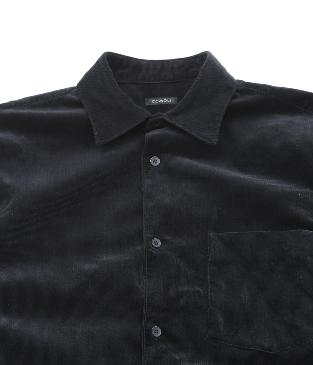 COMOLI ''Corduroy COMOLI shirt'' (BLACK)