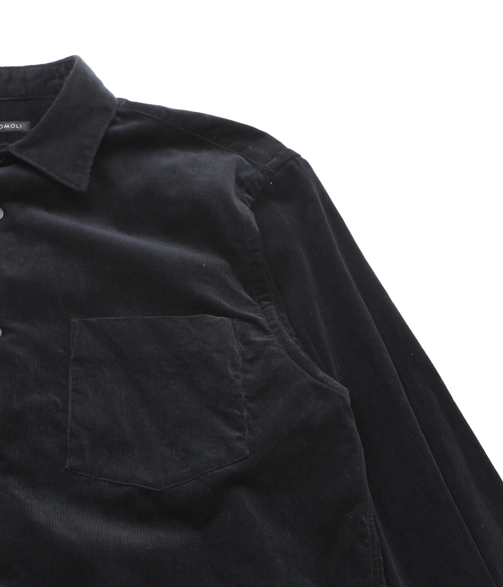 COMOLI ''Corduroy COMOLI shirt'' (BLACK)