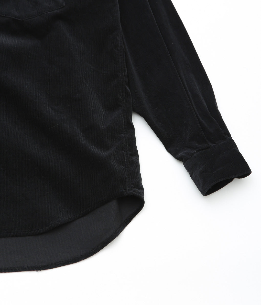 COMOLI ''Corduroy COMOLI shirt'' (BLACK)