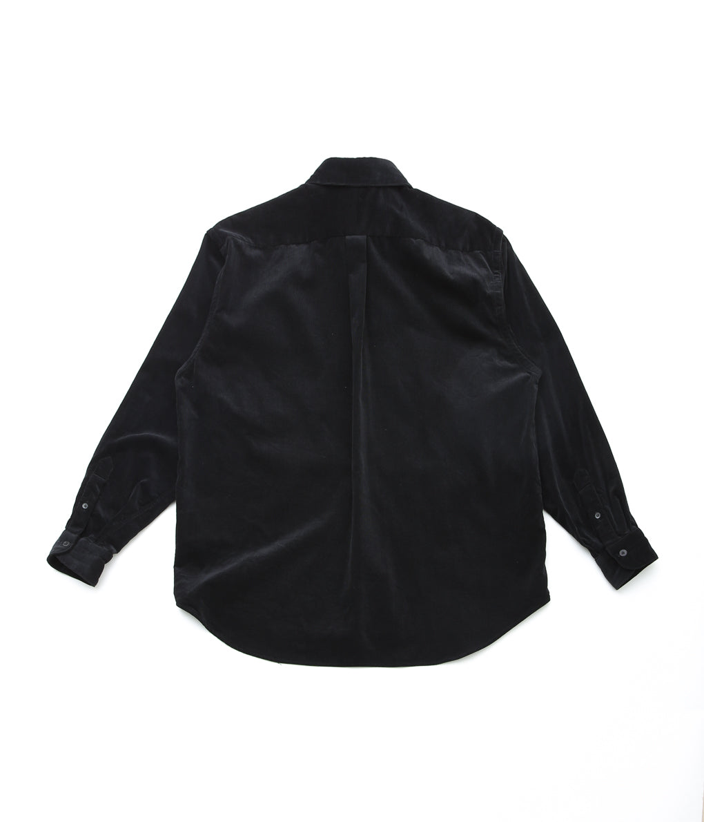 COMOLI ''Corduroy COMOLI shirt'' (BLACK)