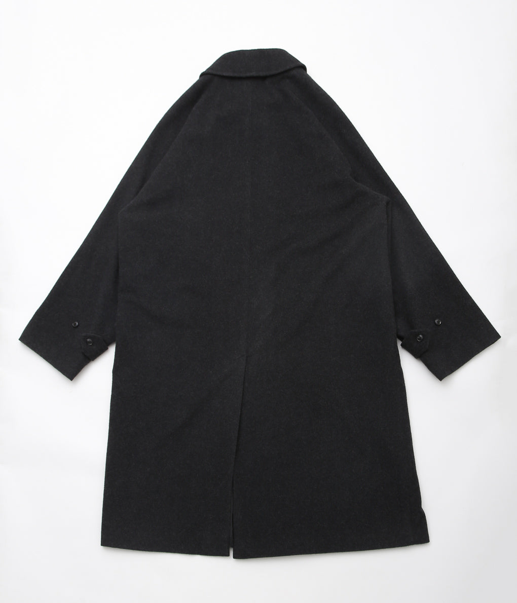 COMOLI ''Cashmere Balcollar Coat'' (CHARCOAL)