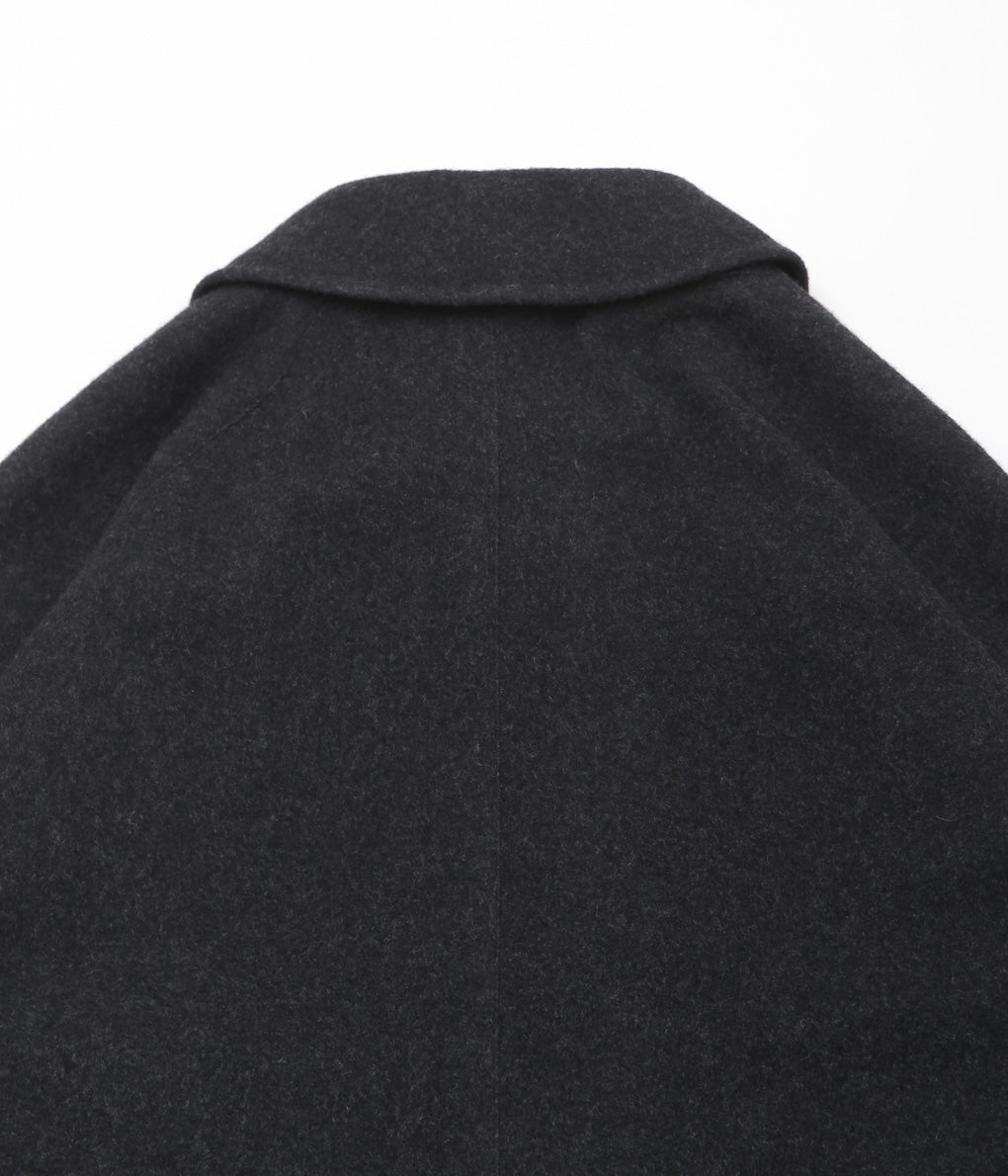 COMOLI ''Cashmere Balcollar Coat'' (CHARCOAL)