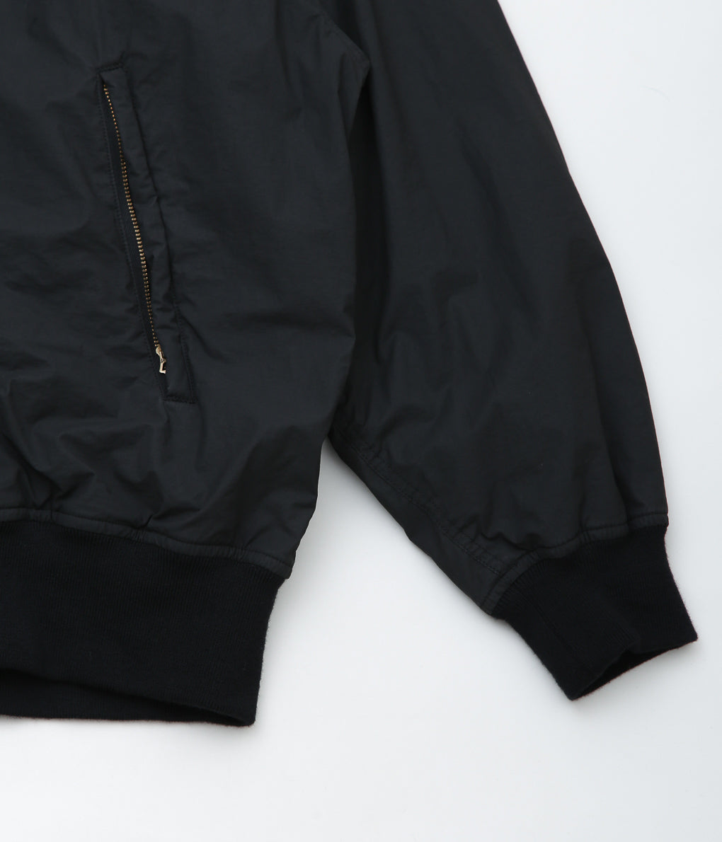 COMOLI ''Cotton Nylon Zip Parka'' (BLACK)