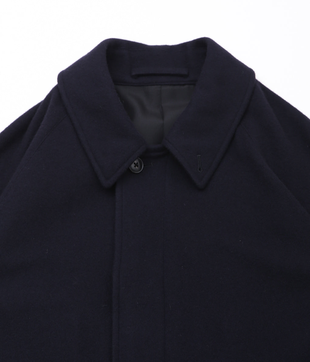 COMOLI ''Cashmere Balcollar Coat'' (NAVY)