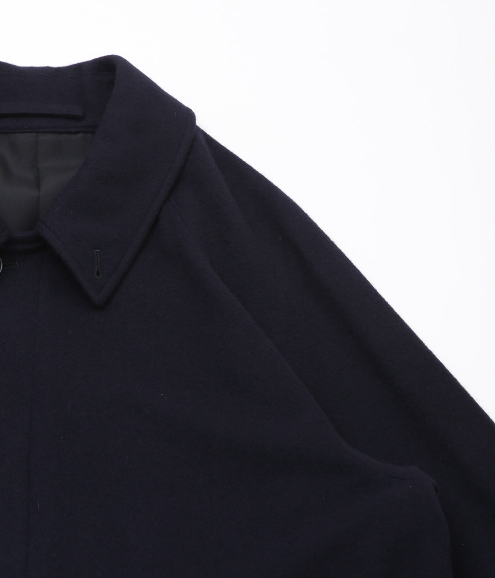 COMOLI ''Cashmere Balcollar Coat'' (NAVY)